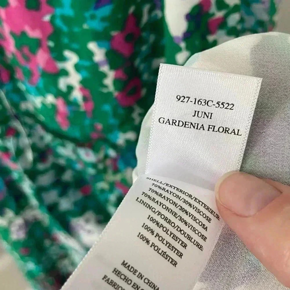 NWT Rails Juni Floral Tiered Midi Dress Gardenia Flower size Small - Picture 11 of 13